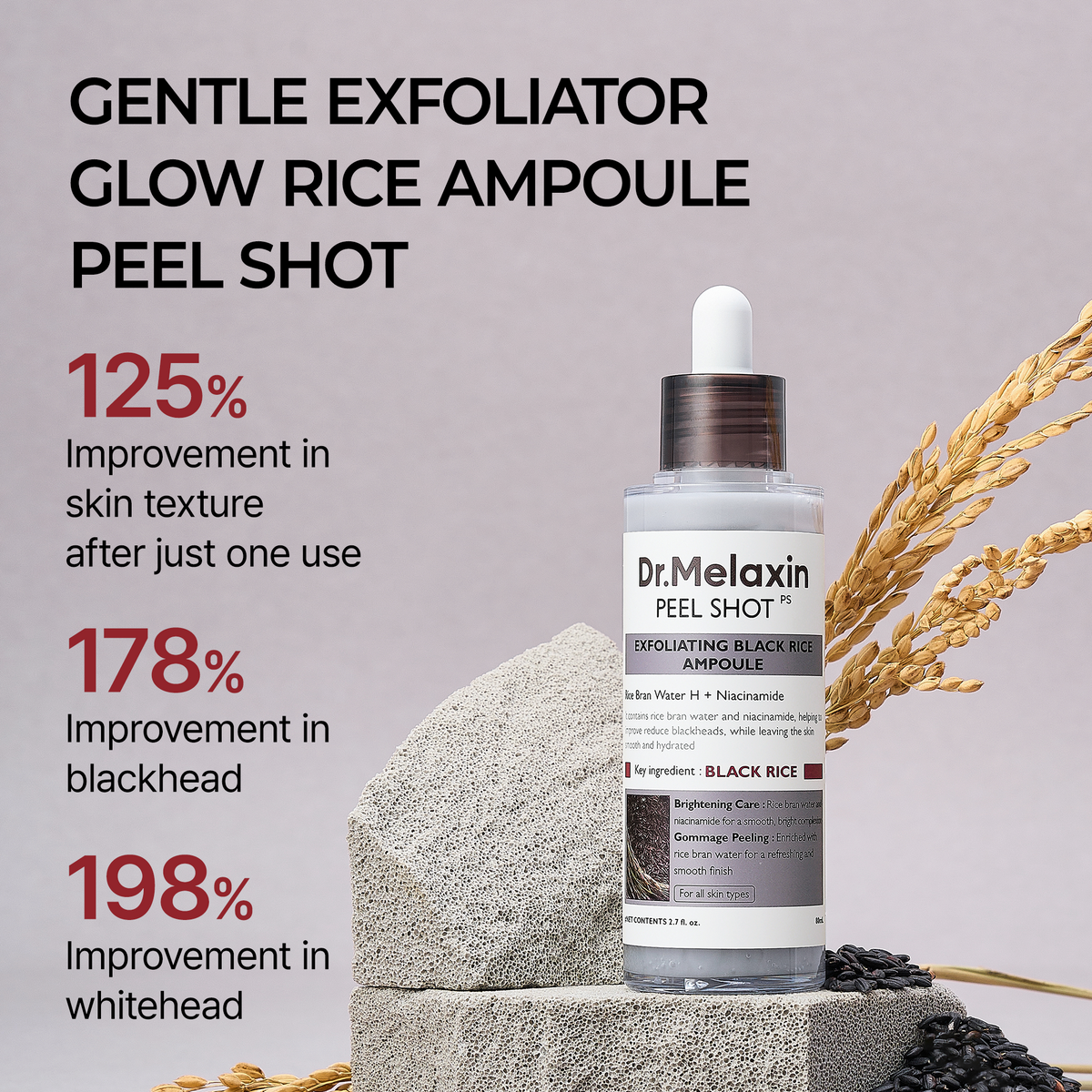 Peel Shot Glow Black Rice Ampoule