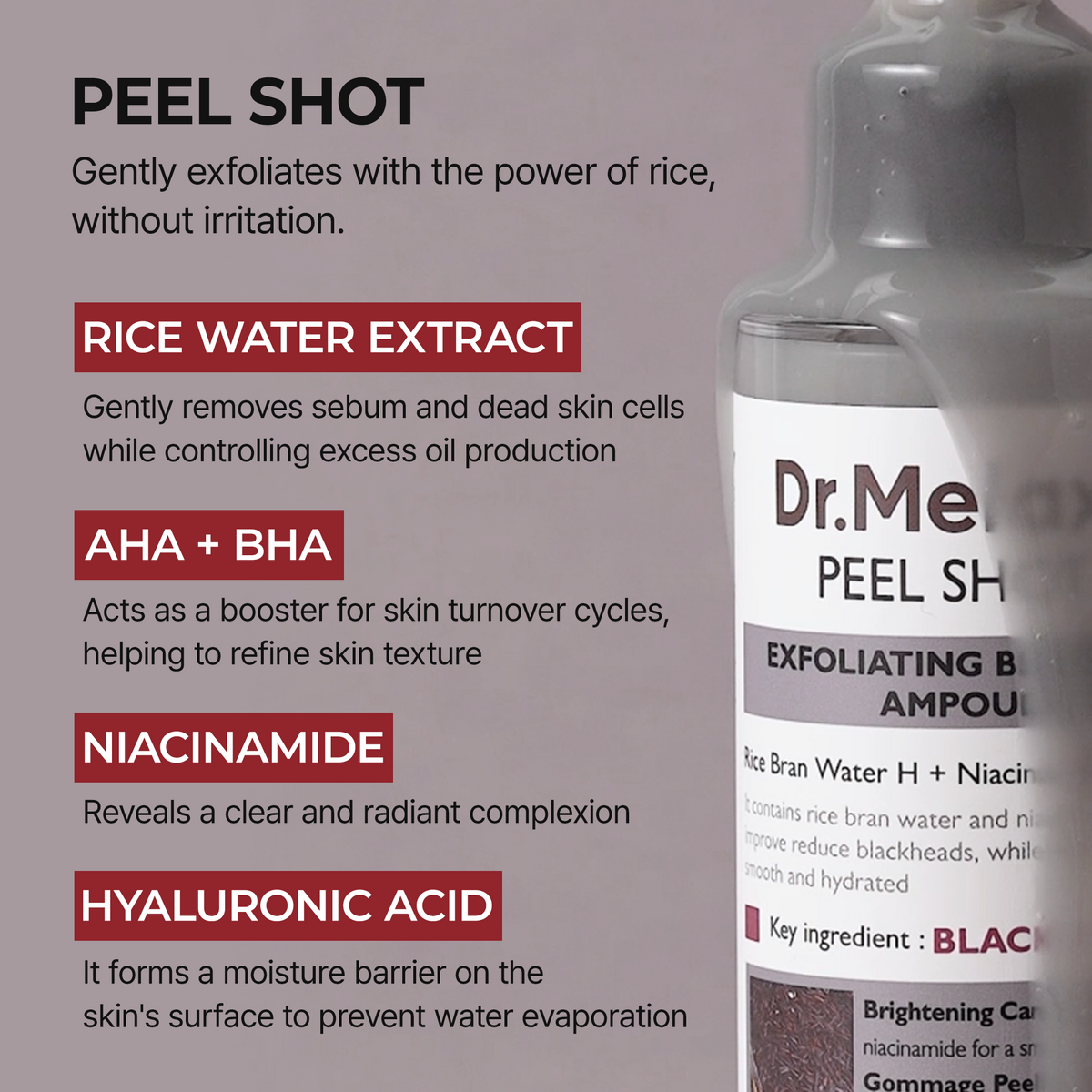 Peel Shot Glow Black Rice Ampoule